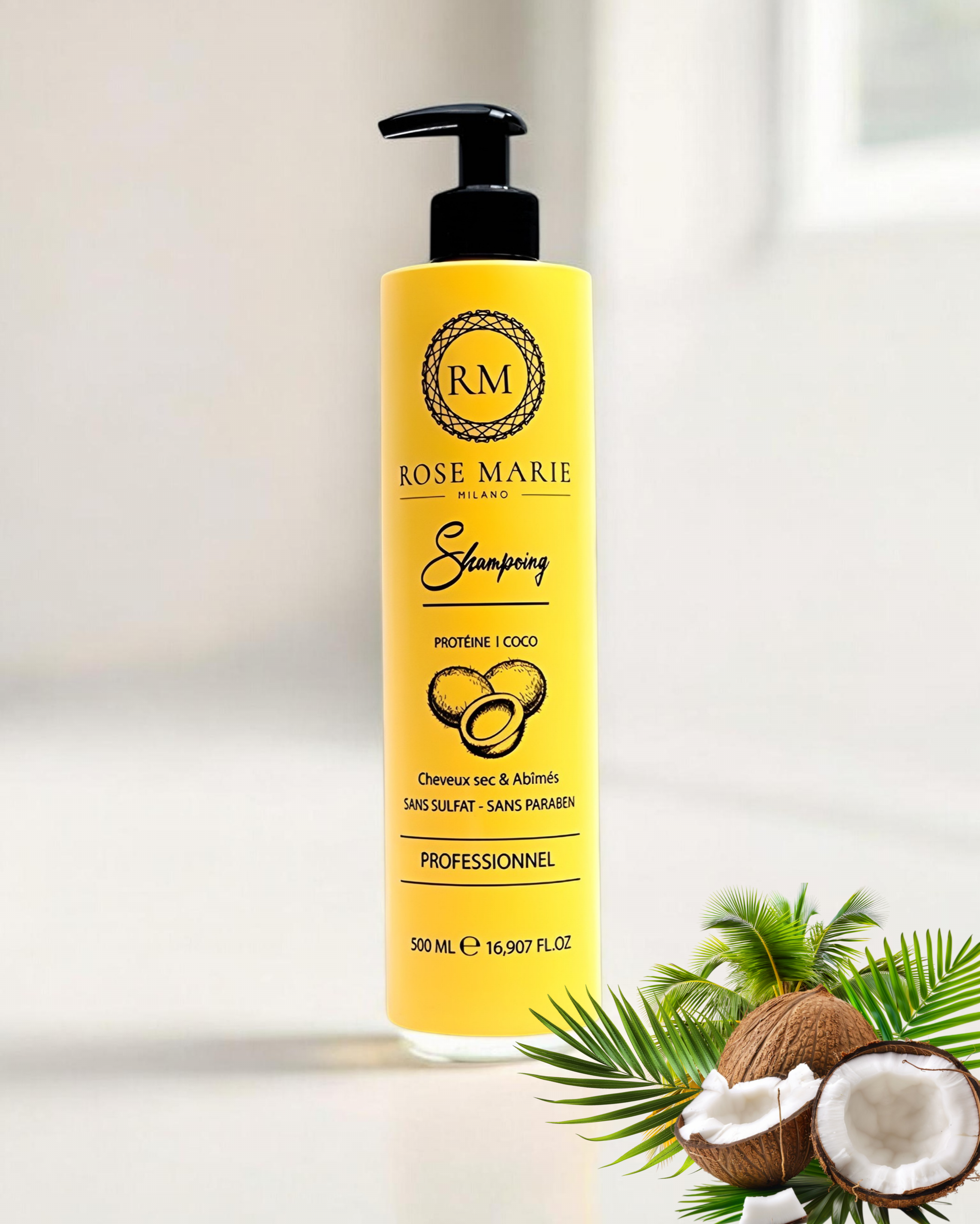 Shampoing Protéine et l'Huile de Coco