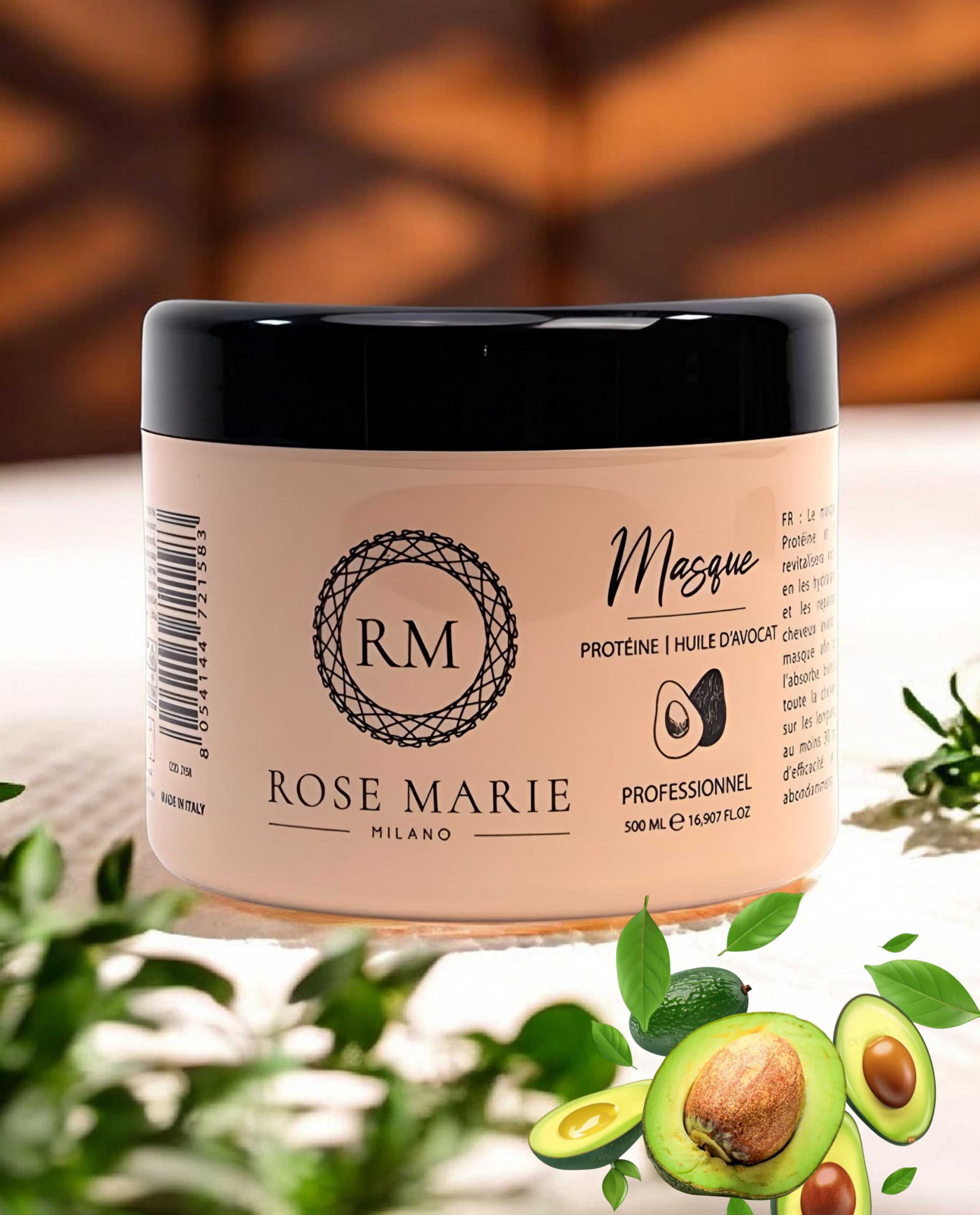 Masque Protéine et l'Huile d'Avocat